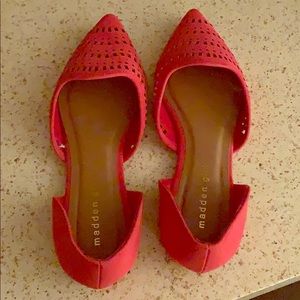Steve Madden 8.5 Red Pointy flats